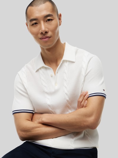 Tommy Hilfiger Koszulka polo o kroju regular fit z czystej bawełny Złamany biały 3
