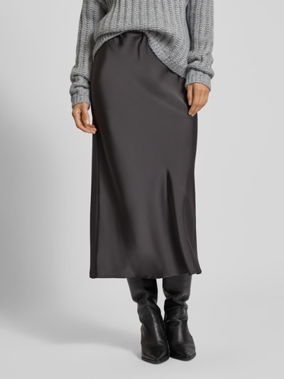 Betty Barclay Midirock aus Satin mit elastischem Bund Anthrazit 4