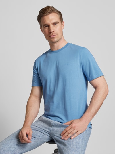 BOSS T-Shirt mit Label-Print Modell 'Thompson' Bleu 3