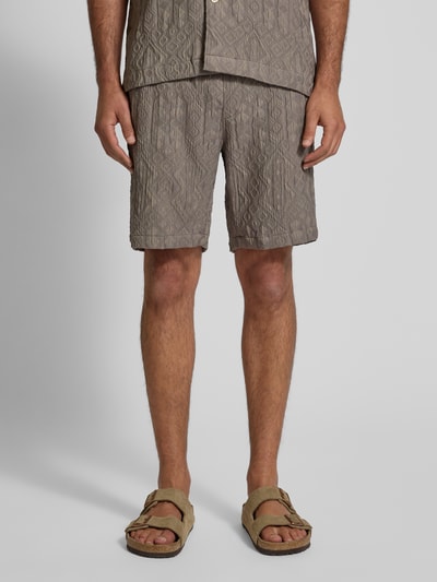 Lindbergh Shorts met elastische band Kaki - 4