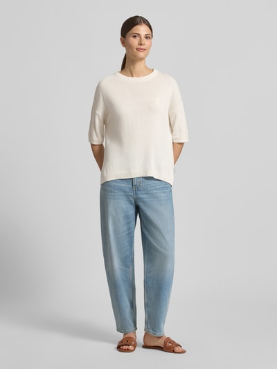 ARMEDANGELS relaxed fit trui van linnenmix model 'SL LINEN' Offwhite - 1