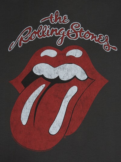 Amplified T-shirt met bandprint, model 'The Rolling Stones' Antraciet - 4