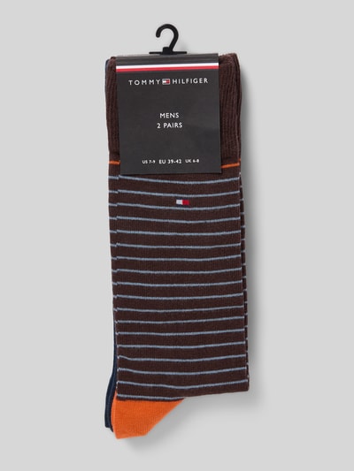 Tommy Hilfiger Sokken van katoenmix in een set van 2 paar Middenbruin - 3