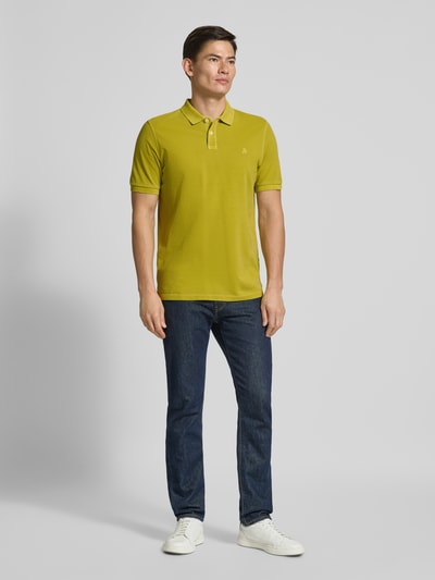 Marc O'Polo Koszulka polo o kroju Regular Fit z czystej bawełny Musztardowy 1