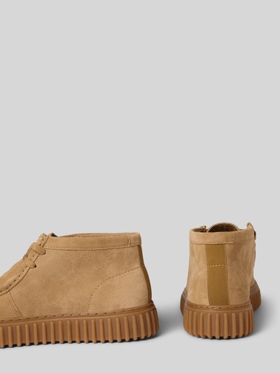 Clarks Boots met profielzool, model 'Torhill Hi' Zand - 2