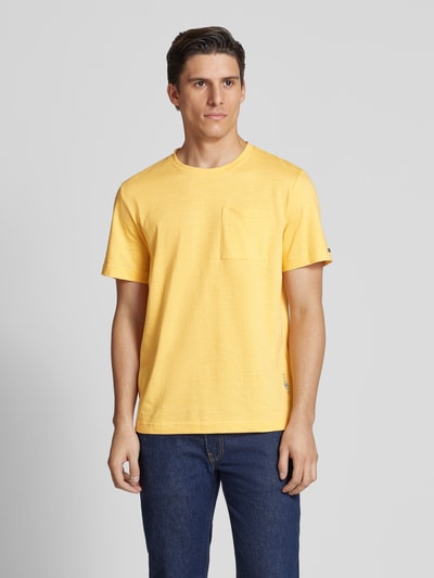 Tom Tailor Regular Fit T-Shirt aus Baumwoll-Mix Apricot 4