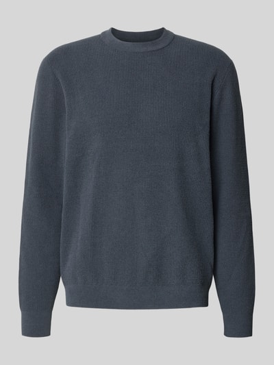 JAKE*S STUDIO MEN Regular Fit Longsleeve mit Rundhalsausschnitt Rauchblau 2