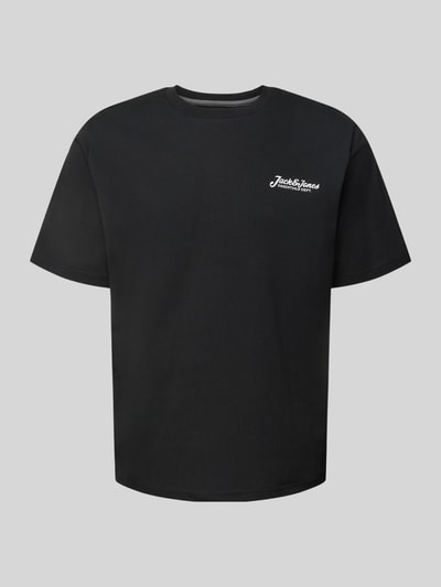 Jack & Jones T-Shirt mit Label-Print Modell 'BEAU' BLACK 2