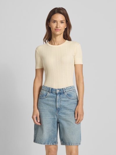 Drykorn T-shirt met ronde hals, model 'KOALY' Offwhite - 4