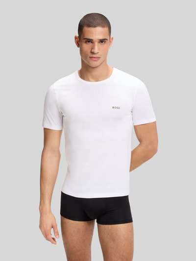 BOSS T-shirty o kroju slim fit z czystej bawełny w zestawie 3 szt. Oliwkowy 5