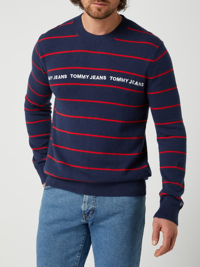 Tommy Jeans Pullover mit Streifenmuster Marine 4