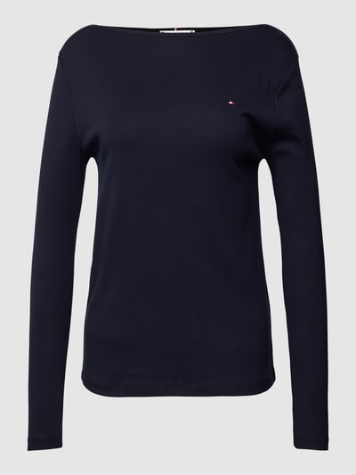 Tommy Hilfiger Longsleeve mit U-Boot-Ausschnitt Modell 'CODY' Marine 2