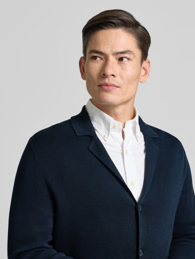 Marc O'Polo Kurtka z dzianiny o kroju regular fit z czystej bawełny Granatowy 2