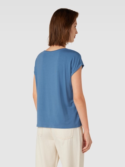 Vero Moda T-Shirt mit Kappärmeln Modell 'AVA PLAIN' Blau 5