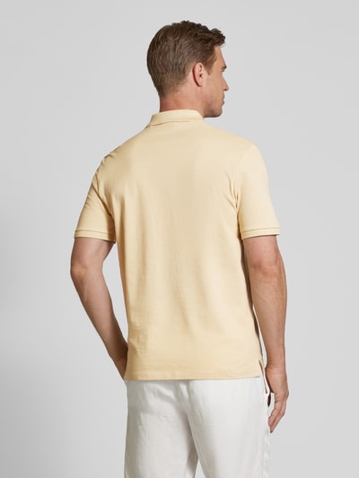 HUGO Poloshirt mit Label-Print Modell 'Donos' Beige 5