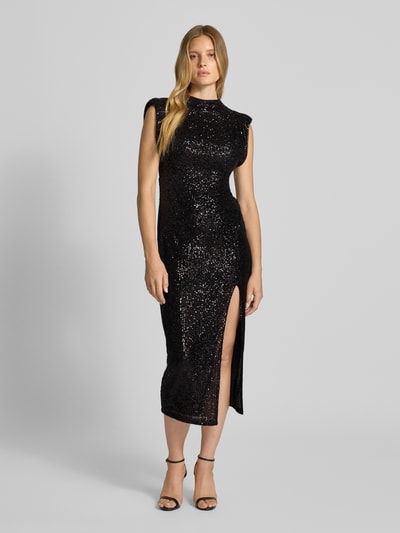 Jake*s Cocktail Cocktailjurk met pailletten Zwart - 4