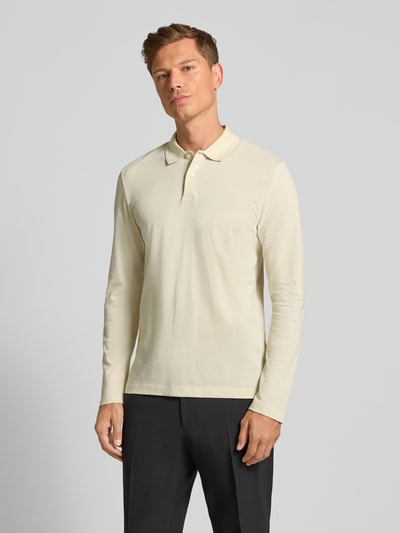BOSS Regular fit poloshirt van katoenmix, model 'PITTMAN 240' Offwhite - 4