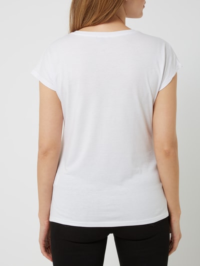 Montego T-shirt met paillettenapplicaties Wit - 5