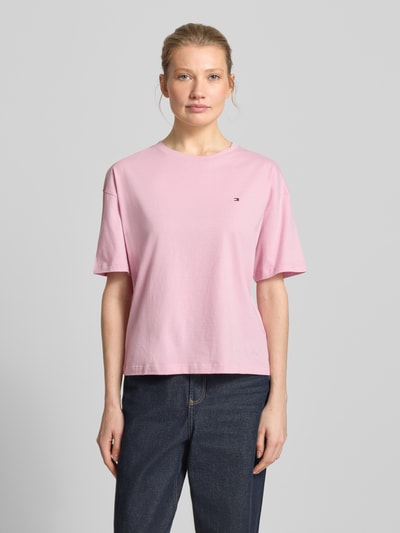 Tommy Hilfiger regular fit T-shirt van puur katoen Roze - 4