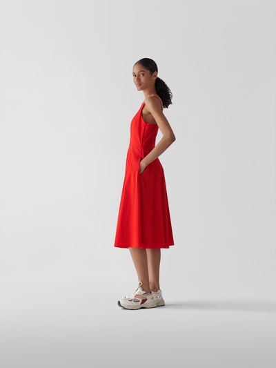 Theory Midikleid mit Spaghettiträgern Rot 4