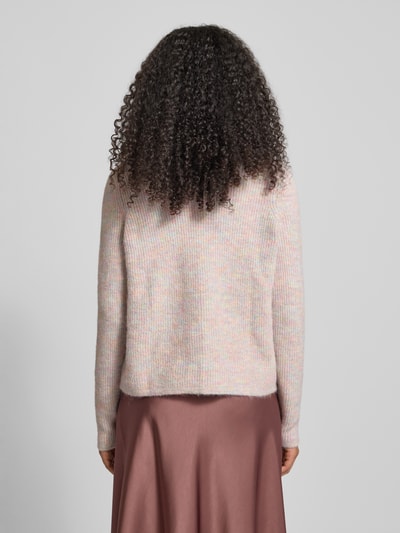 Christian Berg Woman Strickjacke mit Umlegekragen und aufgesetzten Taschen Apricot 5