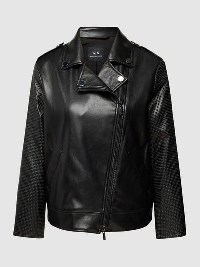 YYNUDA Leren jas voor dames, korte jas, overgangsjas van kunstleer met ritssluiting, voor de herfst, rood, XXL