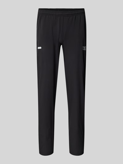 EA7 Emporio Armani Stoffen broek met elastische band Zwart - 2