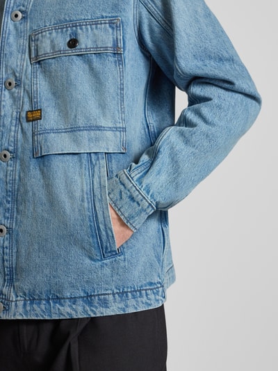 G-Star Raw Jeansjacke mit Brusttaschen Modell 'Mosa' Hellblau 3