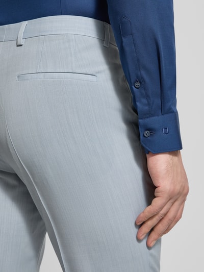 HUGO Super Slim Fit Anzughose aus Schurwoll-Mix Modell 'HESTEN' Hellblau 3