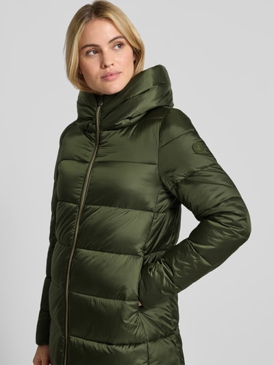 Save The Duck Gewatteerde mantel met capuchon model 'LYSA' Donkergroen - 3