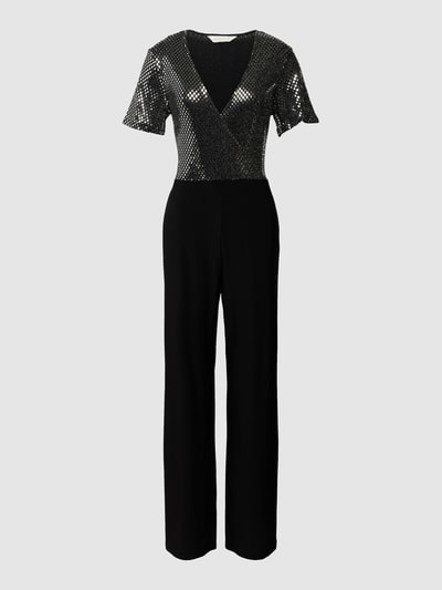 Apricot Jumpsuit in Wickel-Optik Modell 'PARTY' Black 2