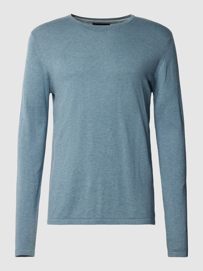 Christian Berg Men Gebreide pullover in effen design  Metallic turquoise gemêlee - 2