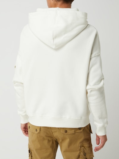 Alpha Industries Hoodie mit Ärmeltasche  Offwhite 5