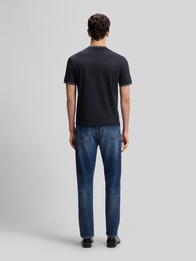 BOSS Slim Fit T-Shirt aus reiner Baumwolle Modell 'H-TESSLER 238' Marine 5