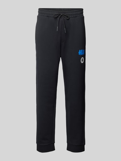 Hugo Blue Sweatpants mit elastischem Bund Modell 'Nimaytro' Black 2