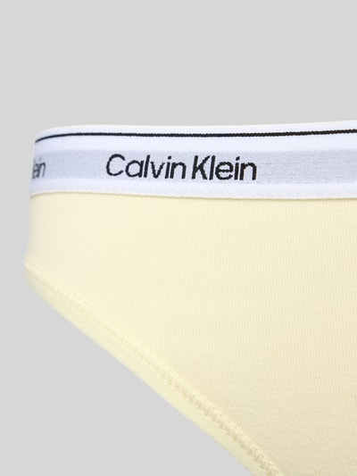 Calvin Klein Underwear String mit elastischem Bund im 3er-Pack Hellgelb 2
