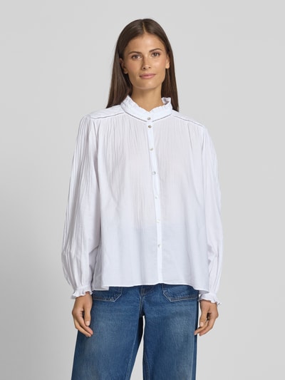 Bash Bluse mit Stehkragen Modell 'TABBIE' Weiss 4