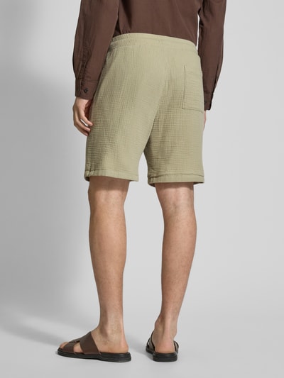 JAKE*S STUDIO MEN Regular Fit Shorts mit elastischem Bund Hellgruen 5