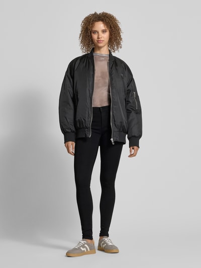 Only Skinny fit jeans met labelpatch, model 'POWER' Zwart - 1