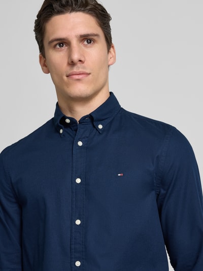 Tommy Hilfiger Koszula casualowa o kroju slim fit z czystej bawełny Granatowy 3