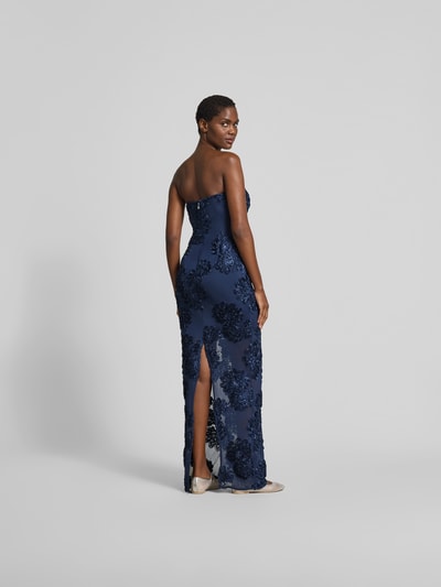 ROTATE Maxikleid mit Rundhalsausschnitt Dunkelblau 5
