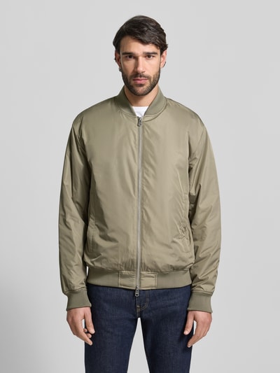 Selected Homme Regular Fit Bomberjacke mit Zweiwege-Reißverschluss Modell 'CHRIS' Graphit 4