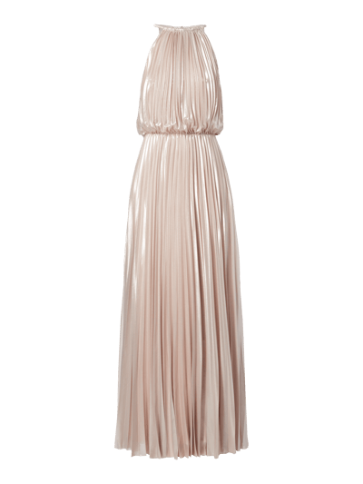 Jake*s Cocktail Abendkleid mit Plisseefalten Metallic Rosa 2