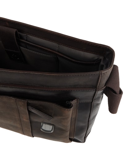 Strellson Messenger Bag aus Leder Modell 'Jeremy' Dunkelbraun 5