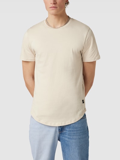 Only & Sons T-Shirt mit Label-Patch Modell 'MATT' Offwhite 4