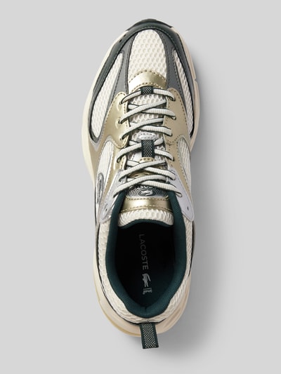 Lacoste Sneakers met contrastgarnering, model 'STORM' Goud gemêleerd - 3