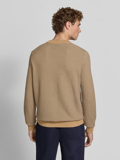 BOSS Regular Fit Pullover aus reiner Baumwolle Modell 'H-Lofranco' Beige 5