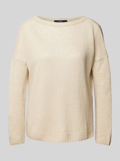 Weekend Max Mara Oversized Strickpullover mit U-Boot-Ausschnitt Modell 'GARENNA' Sand 2