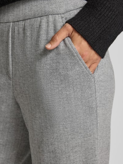 Brax Broek met elastische band, model 'MAINE' Zilver - 3