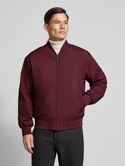 CK Calvin Klein Bomberjack met ritszakken Bordeaux - 3